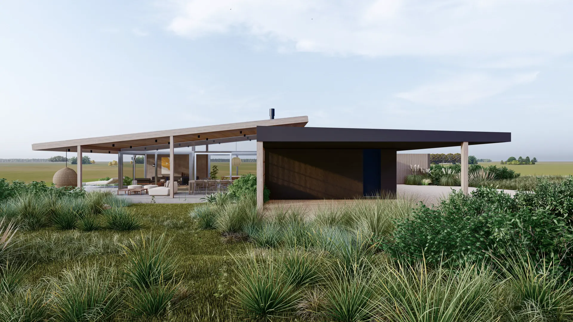 Parador - Estudio de arquitectura premium en Pueblo Mio, La Barra - Perspectiva